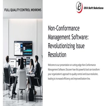 Non-Conformance Management Software for Efficient Issue Resolution