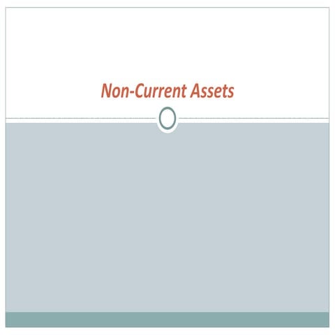 Non current assets theory