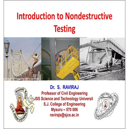 Non-Destructive-Testing-of-Concrete • Repair / Rehabilitation / Restoration