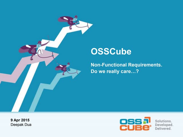 Non functional requirements. do we really care…?