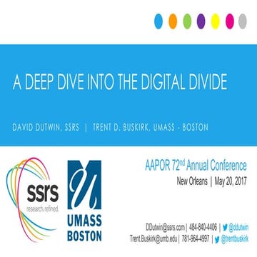 A deep dive into the digital divide