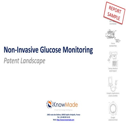 Non invasive Glucose Patent Landscape sample