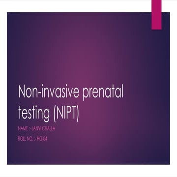 Understanding Non-Invasive Prenatal Testing (NIPT) Principles, Benefits ...