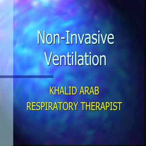 Non invasiveventilation-rt
