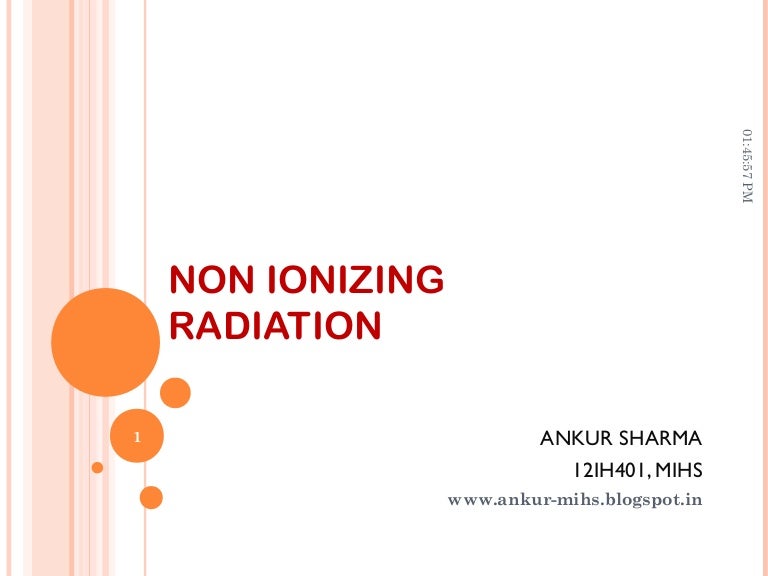 non ionising radiation non ionizing radiation