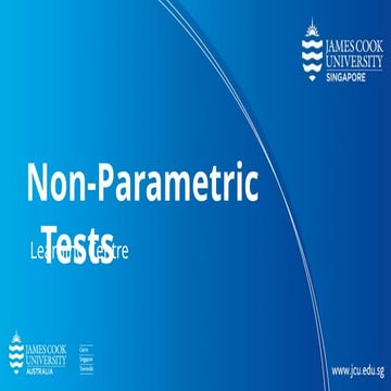 Non-parametric-tests and the interpretation