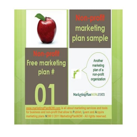 Free marketing plan sample of a non-profit African Refugee Development Center...