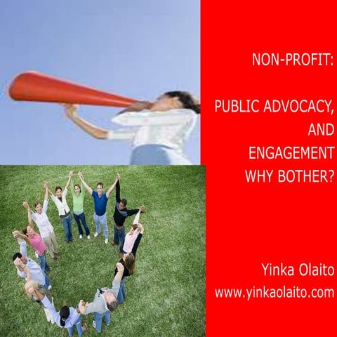 Non profit and public advocacy