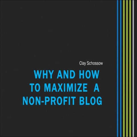Blogging for Non-Profits