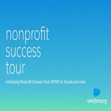 Nonprofit Success Pack Launch - Toronto 2016