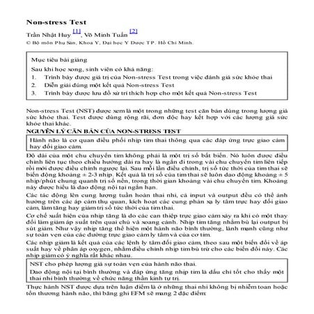 NON STRESS TEST