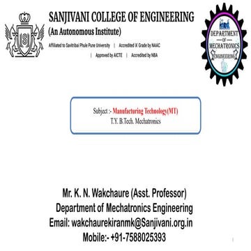 Advanced Manufacturing Processes UG Program