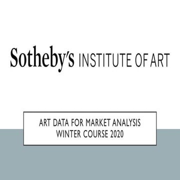 Analysing Non-Transactional Art Market Data
