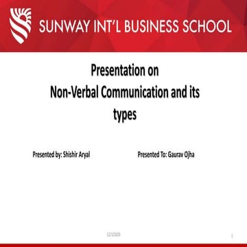 Non verbal communication