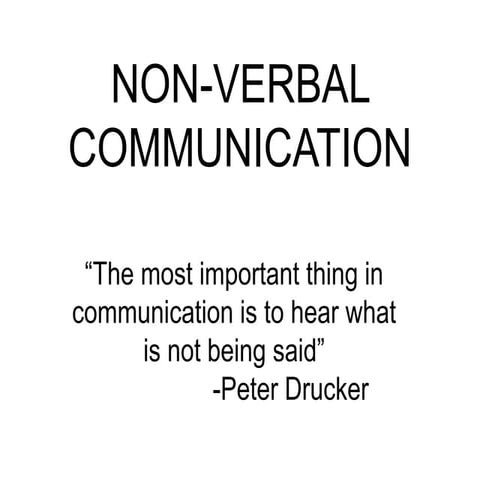 non-verbal communication  professionanl communcaiton