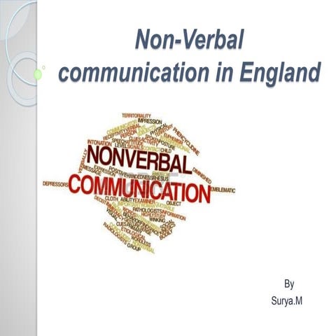 Non verbal communication in england 