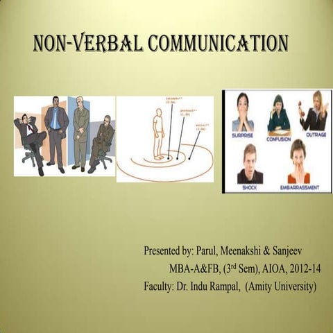 Non verbal communication