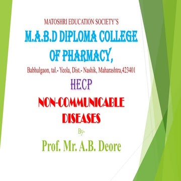 Non communicable diseases | PDF