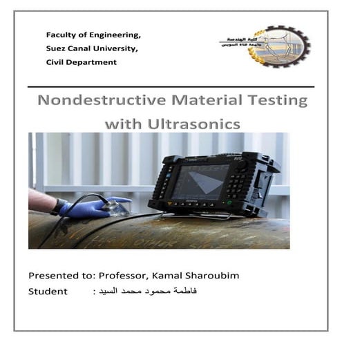 Nondestructive material testing with ultrasonics