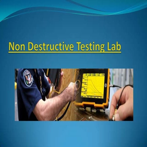 Non destructive testing | PPT