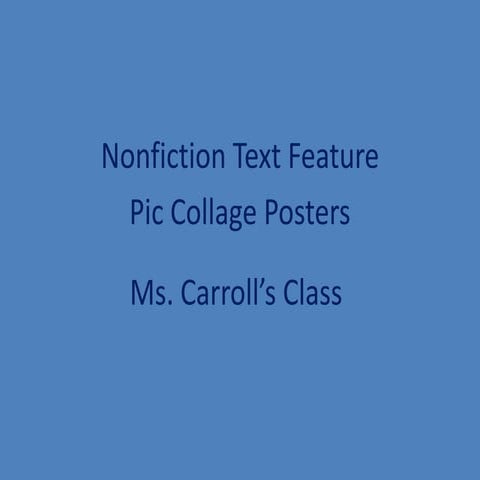 Nonfiction text features