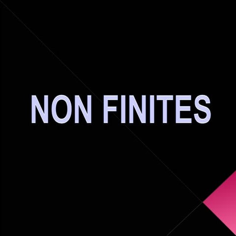 Non finites