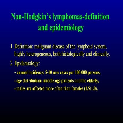 Non hodgkins lymphoma