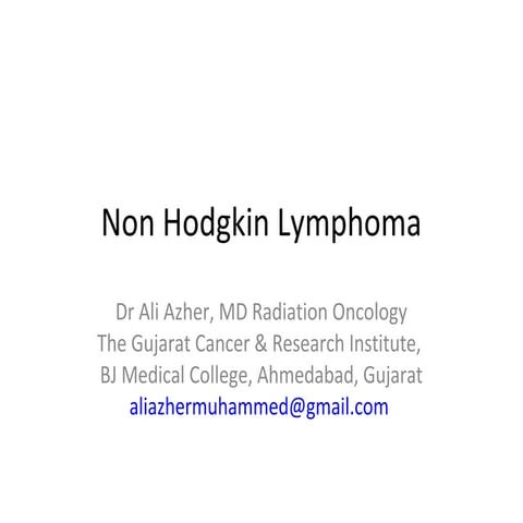 Non hodgkin lymphoma