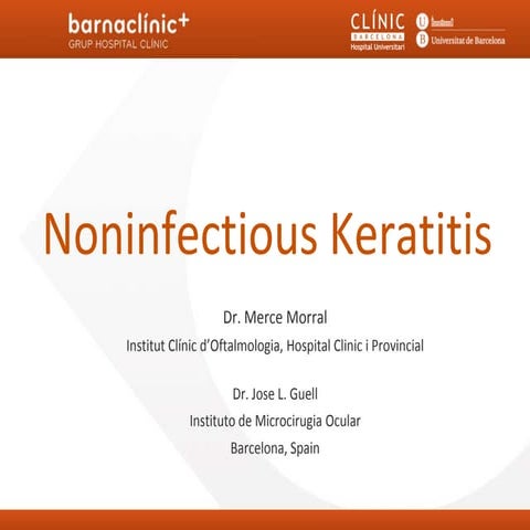 Noninfectious keratitis barnaclinic