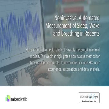 Noninvasive, Automated Measurement of Sleep, Wake and Breathing in Rodents