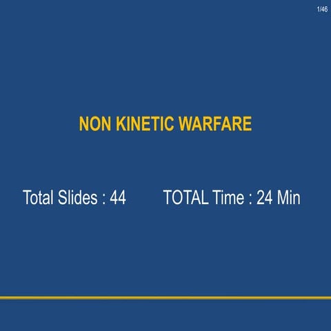 Non kinetic warfare share