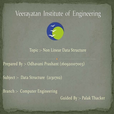 Non linear data structure   ds (2190702) - 169020107003