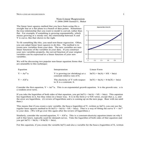 Non linearregression 4+