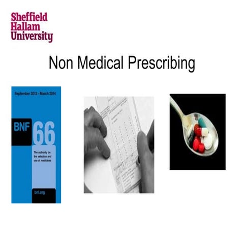 Non medical prescribing - Bridget Crofts