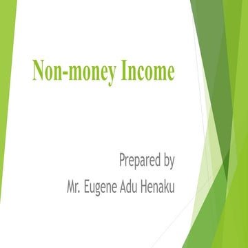 Non-money Income