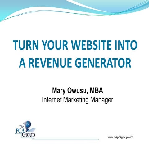 Turn Your Website into a Revenue Generator