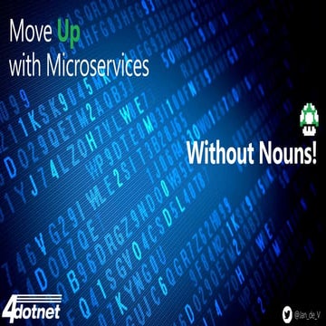 No nouns, hoe ga je een microservices architectuur opzetten