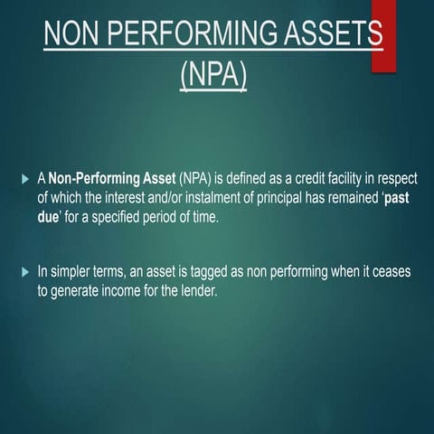 Non performing asset