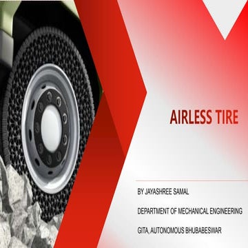 Seminar on air less tire | PPTX