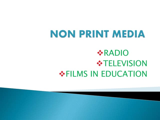 Non print media