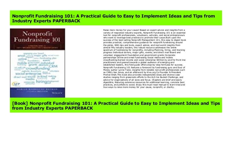 Nonprofit Fundraising 101 A Practical Guide To Easy To Implement Ide 