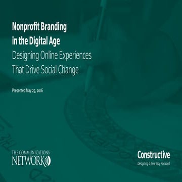 Nonprofit Branding in the Digital Age
