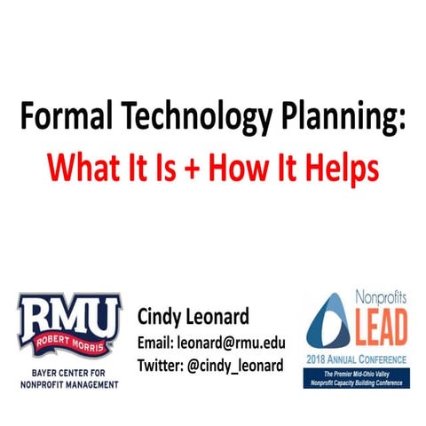 Formal Technology Planning: What It Is + How It Helps