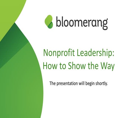 Nonprofit Leadership: How to Show the Way