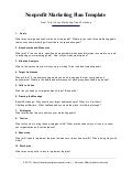 anatomy of a nonprofit marketing plan