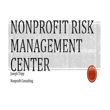 Nonprofit Risk Management Center