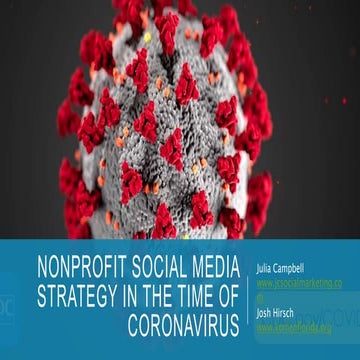 Nonprofit Social Media Strategy In the Time of Coronavirus