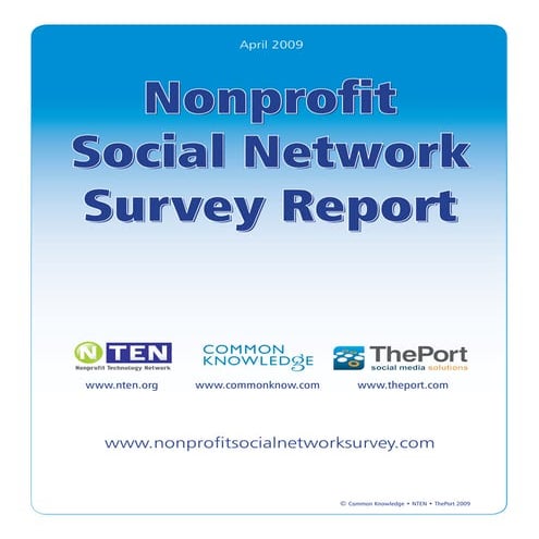 Nonprofit socialnetworksurveyreport