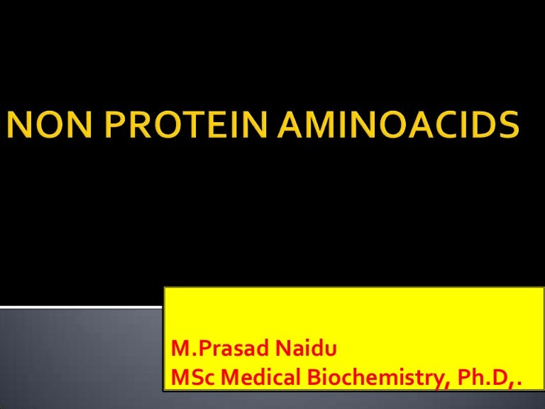 Non protein aminoacids,