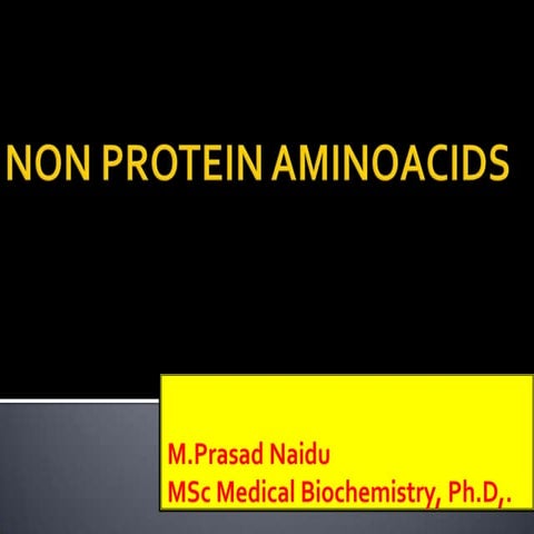 Non protein aminoacids,